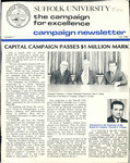 Campaign for Excellence newsletter, no 1, 1980 by Suffolk University
