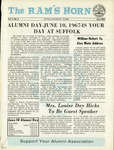 The Ram's Horn alumni newsletter, Vol. 1, No. 3, 1967 by Suffolk University