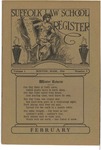The Register Vol. 1, No. 5, 02/1916 by Suffolk University Law School