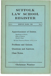 The Register Vol. 4, No. 1, 1920 by Suffolk University Law School