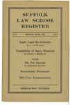 The Register Vol. 4, No. 3, 1921 by Suffolk University Law School