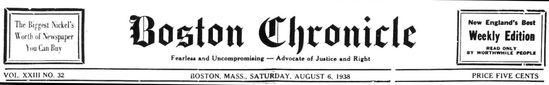 The Boston Chronicle Newspaper