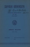 Suffolk University Academic Catalog, Graduate Departments of the College, 1951-1952 by Suffolk University Records: SUG-002.001
