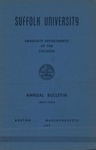 Suffolk University Academic Catalog, Graduate Departments of the College, 1953-1954