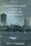Suffolk University Academic Catalog, College Departments, 1976-1977