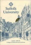 Suffolk University Academic Catalog, College Departments, 1986-1988