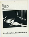 Suffolk University Academic Catalog, New England School of Art and Design (NESAD)--Course Descriptions and Class Schedules, 1987-1988