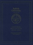 Suffolk University Academic Catalog, College of Arts and Sciences and School of Management, 1990-1991