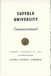 1967 Suffolk University commencement program, mid-year (all schools)