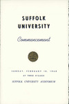 1968 Suffolk University commencement program, mid-year (all schools)