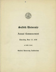 1939 Commencement program by Suffolk University