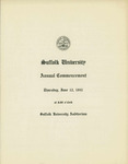 1941 Commencement program by Suffolk University