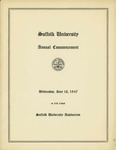 1947 Commencement program by Suffolk University