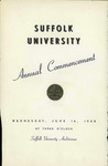 1948 Suffolk University commencement program (all schools)
