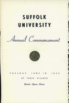 1952 Commencement program