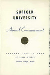 1954 Commencement program