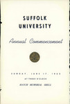 1962 Suffolk University commencement program (all schools)