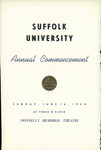 1964 Commencement program by Suffolk University