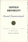 1966 Commencement program by Suffolk University