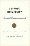1968 Commencement program by Suffolk University
