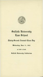 1941 Law School class day program by Suffolk University