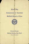 1921 Law School commencement and class day programs