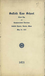 1921 Law School commencement and class day programs