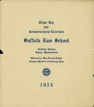 1924 Law School commencement and class day programs