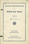 1928 Suffolk University Law School commencement and class day programs