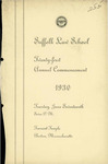 1930 Suffolk University Law School commencement and class day programs
