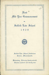 1929 Suffolk University Law School commencement program, mid-year