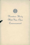 1930 Law School commencement program, mid-year