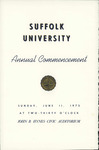 1972 Suffolk University commencement program (all schools)