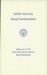 1977 Commencement program by Suffolk University