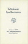 1979 Commencement program by Suffolk University