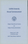 1976 Suffolk University commencement program, College of Arts & Sciences and Sawyer Business School