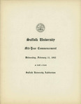 1942 Commencement program, mid-year by Suffolk University