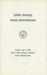1980 Commencement program (all schools) by Suffolk University