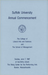 1987 Commencement program, College of Arts & Sciences and Sawyer Business School