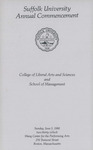 1988 Commencement program, College of Arts & Sciences and Sawyer Business School