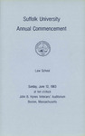 1983 Suffolk University commencement program, Law School