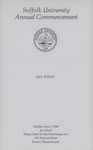 1988 Commencement program, Law School
