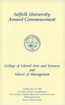 1990 Suffolk University commencement program, College of Arts & Sciences and Sawyer Business School