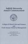 1997 Commencement program, College of Arts & Sciences and Sawyer Business School by Suffolk University