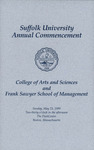 1999 Commencement program, College of Arts & Sciences and Sawyer Business School