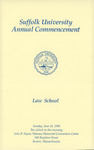 1990 Commencement program, Law School