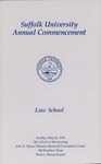 1991 Commencement program, Law School by Suffolk University