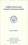 1992 Suffolk University commencement program, Law School