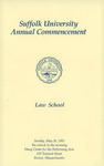 1993 Commencement program, Law School by Suffolk University