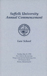 1996 Commencement program, Law School